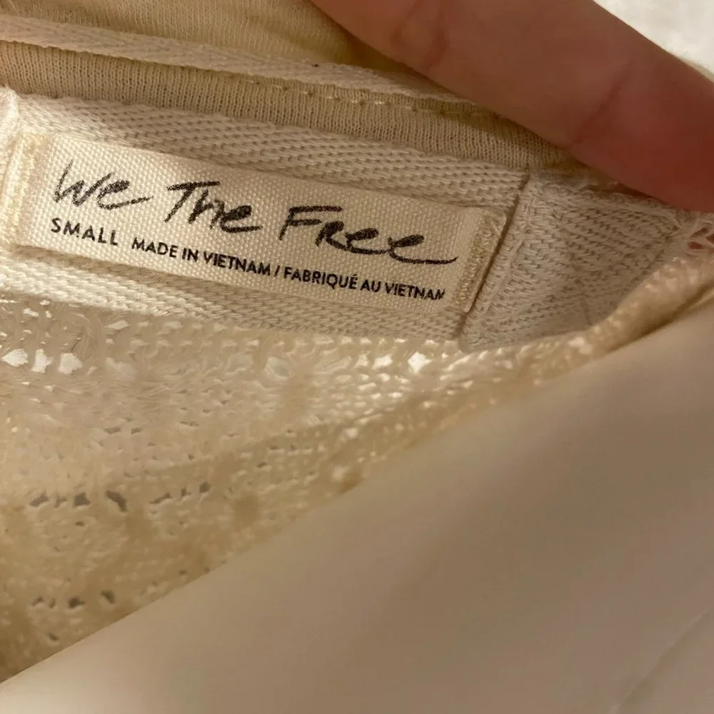 Free people cream knit sweater - Picture 4 of 4